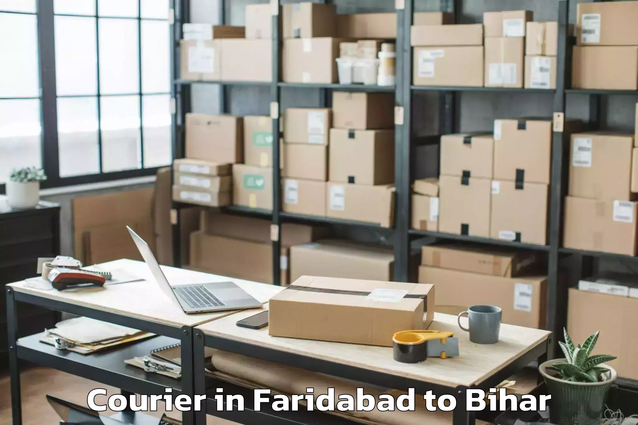 Get Faridabad to Mohiuddinagar Courier